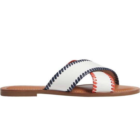 Jack Rogers Criss Cross Slide Sandals - Picture 2 of 7